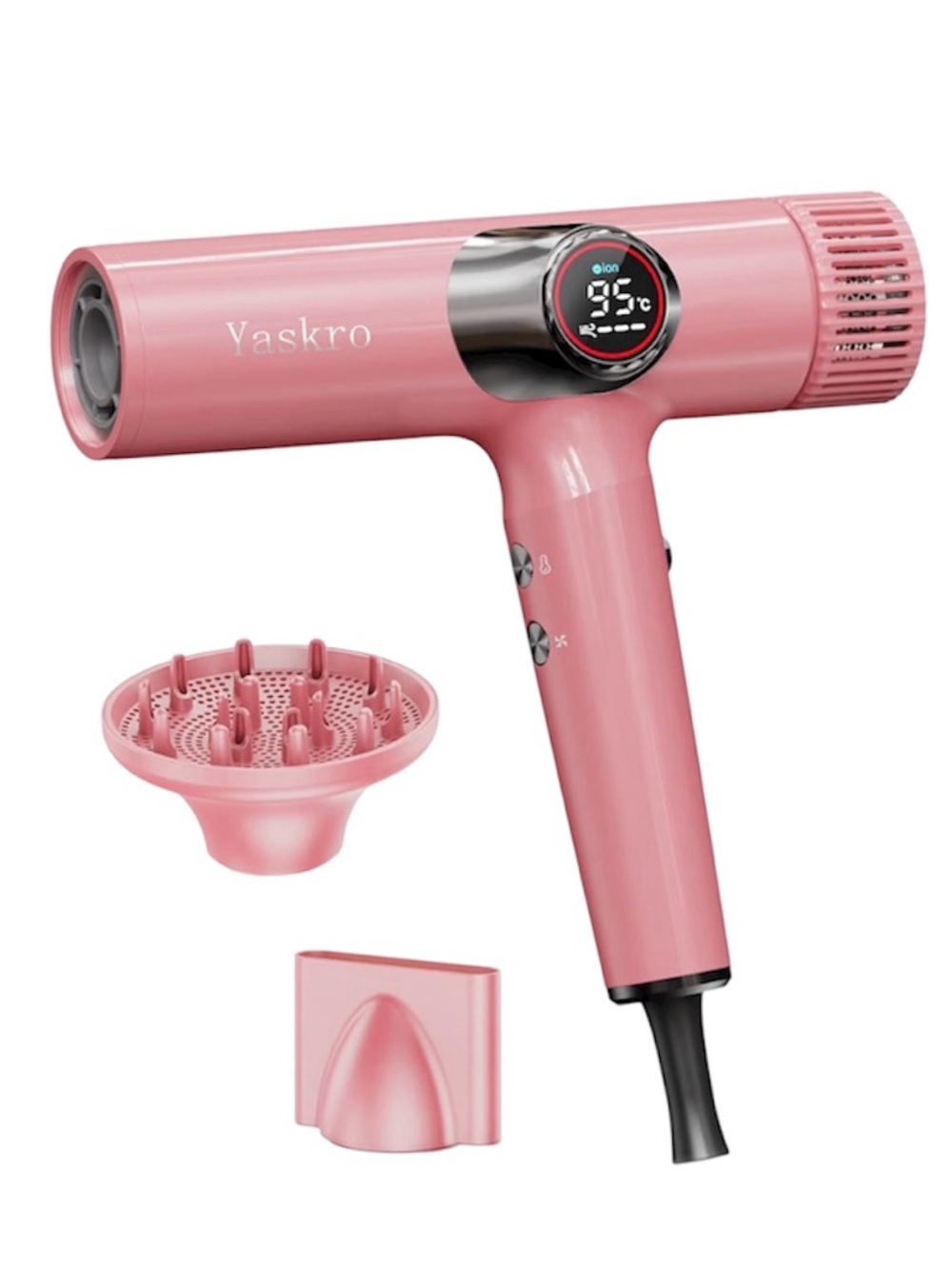 Pink Ionic High Speed Brushless Motor Hair Dryer With Diffuser